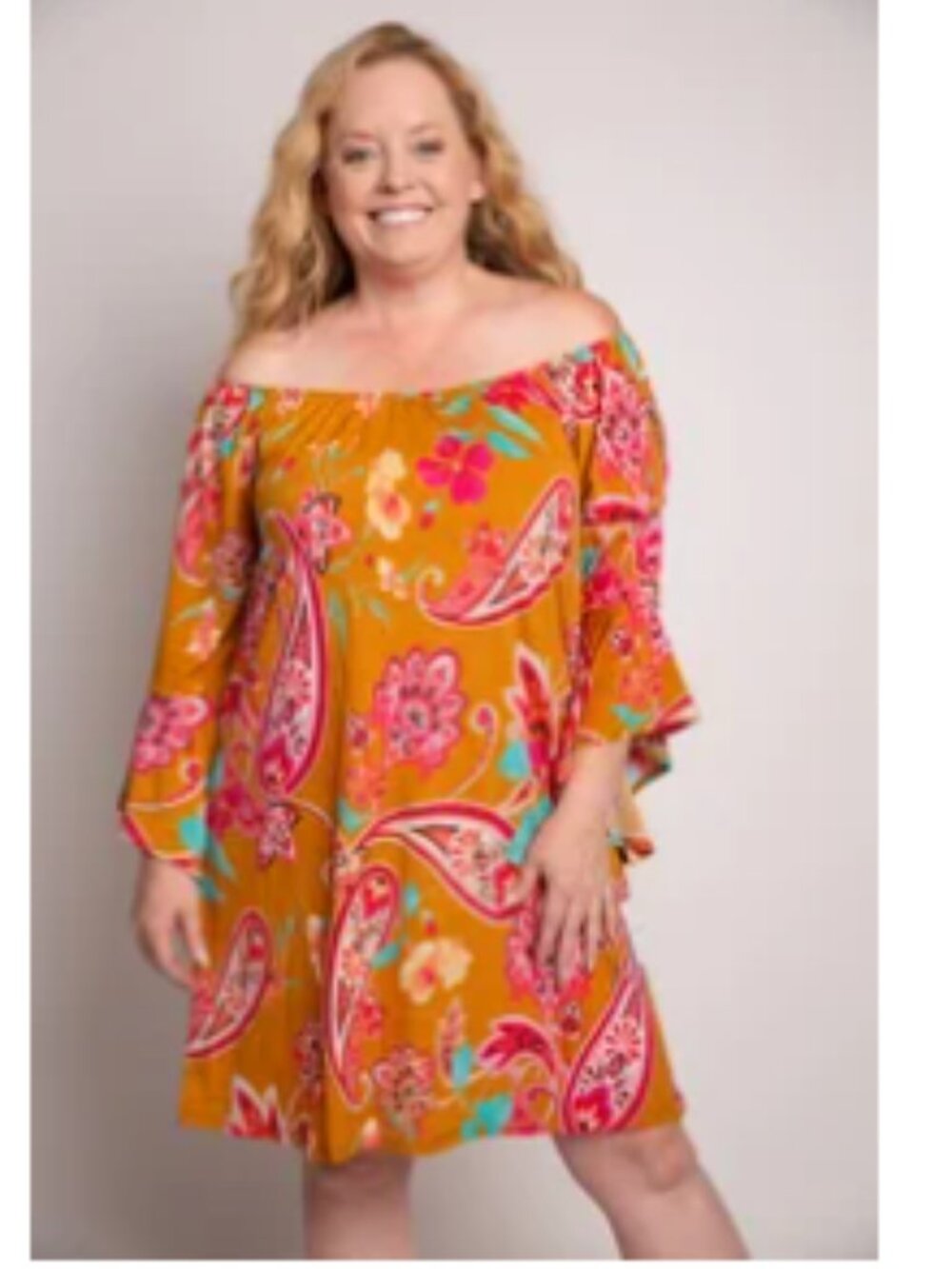 NWT Dear Scarlett HOUSTON 3/4 Sleeve Dress SIZE EXTRA LARGE